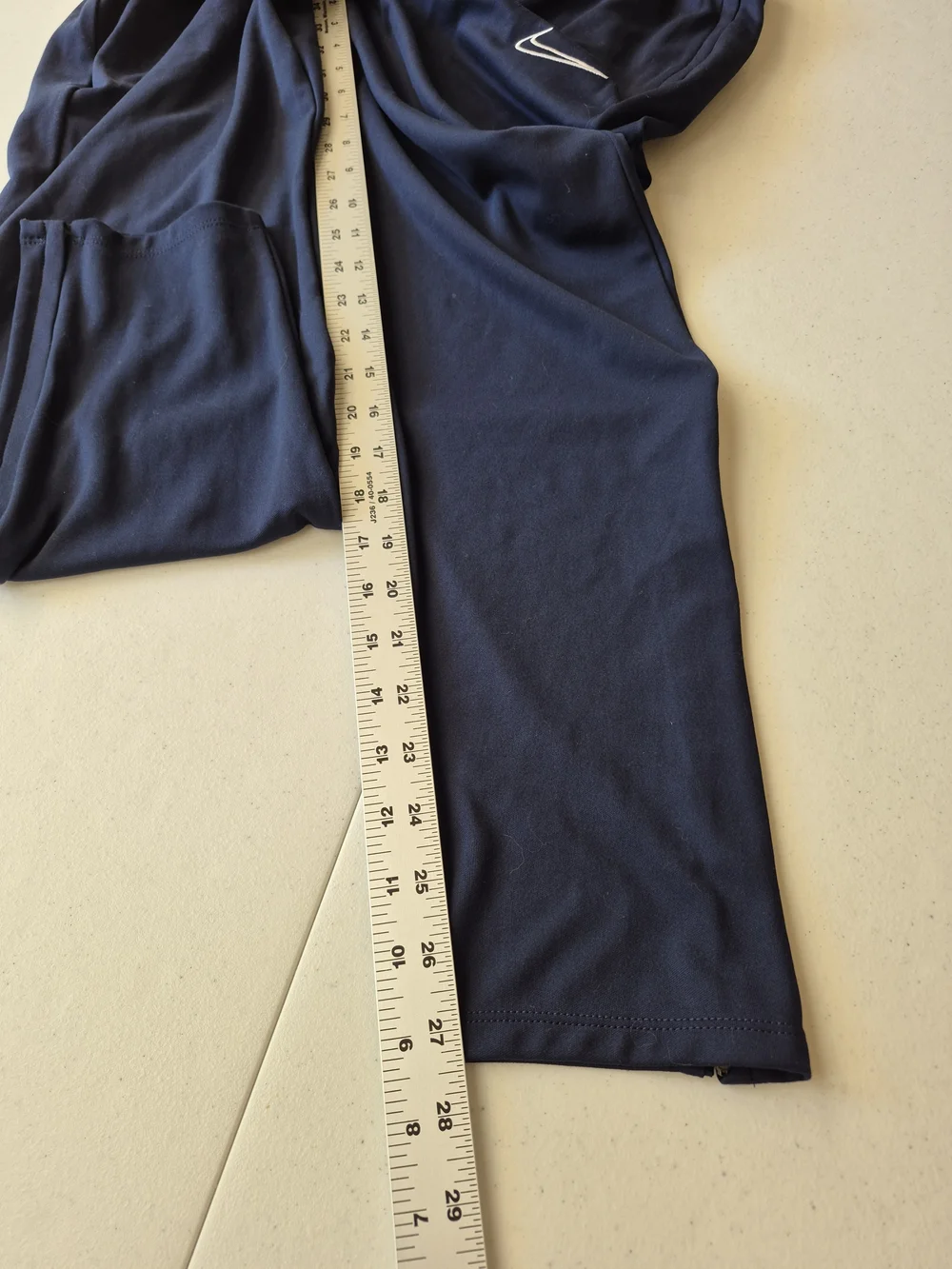 Nike Navy Joggers with White Swoosh 4839